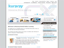 Tablet Screenshot of kuraraydentallearning.com